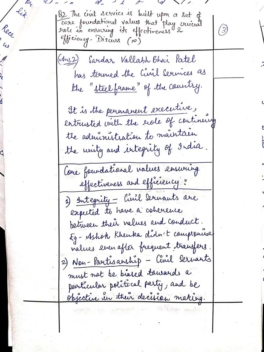 Second page from Achal Upadhyay's Sankalp Mains test answer copy